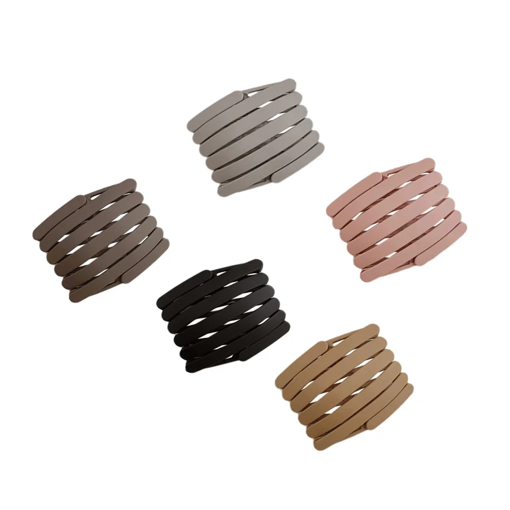 

5Pcs Retractable Pocket Hair Band Portable Pocket Anti Wide Hair Bands Hair Comb Accessories for Men