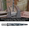 5/8 Inch Bridge Reamer 1/2 Inch Shank HSS Taper Bridge Reamer Bit High Speed Steel Spiral Flute Drill Bit for Metal Construction 4