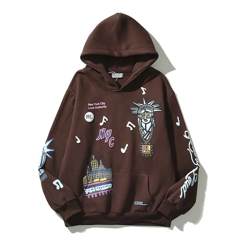 Hooded Sweatshirt for Men and Women Winter Oversized Pullover Loose Streetwear Casual Hoodies 2023 New