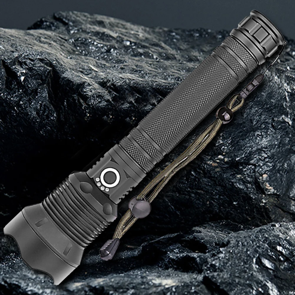 

XHP70 LED Flashlight 3 Modes 2000LM Torch Light USB Rechargeable IPX4 Waterproof Super Bright Outdoor Camping Lighting