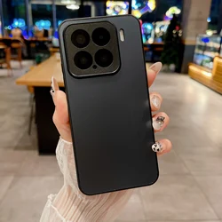 Stylish Tempered Glass Matte Shockproof Phone Case for Xiaomi Mix 4 (Black)