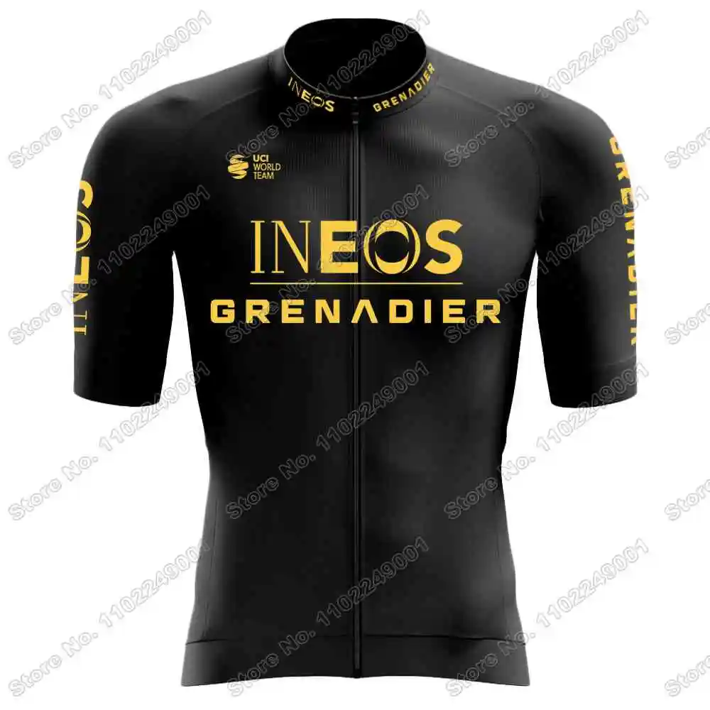 Team INEOS GRENADIERS 2023 Cycling Clothing Golden Cycling Jersey