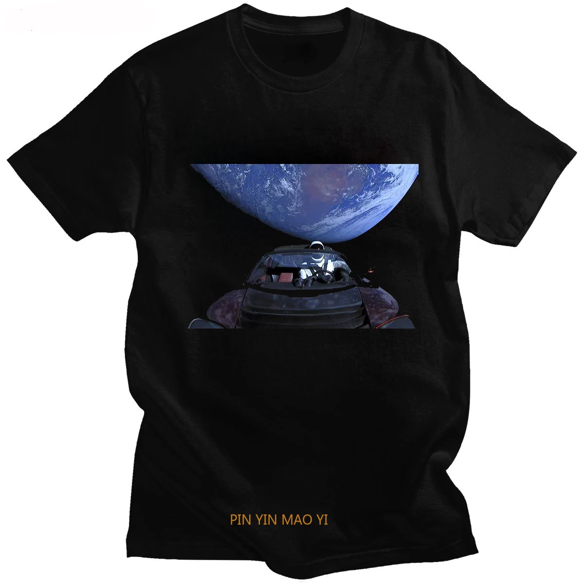 

Футболка SPACE X Earth, футболка с машинками для мужчин, милая одежда Y2k, топы, уличная одежда