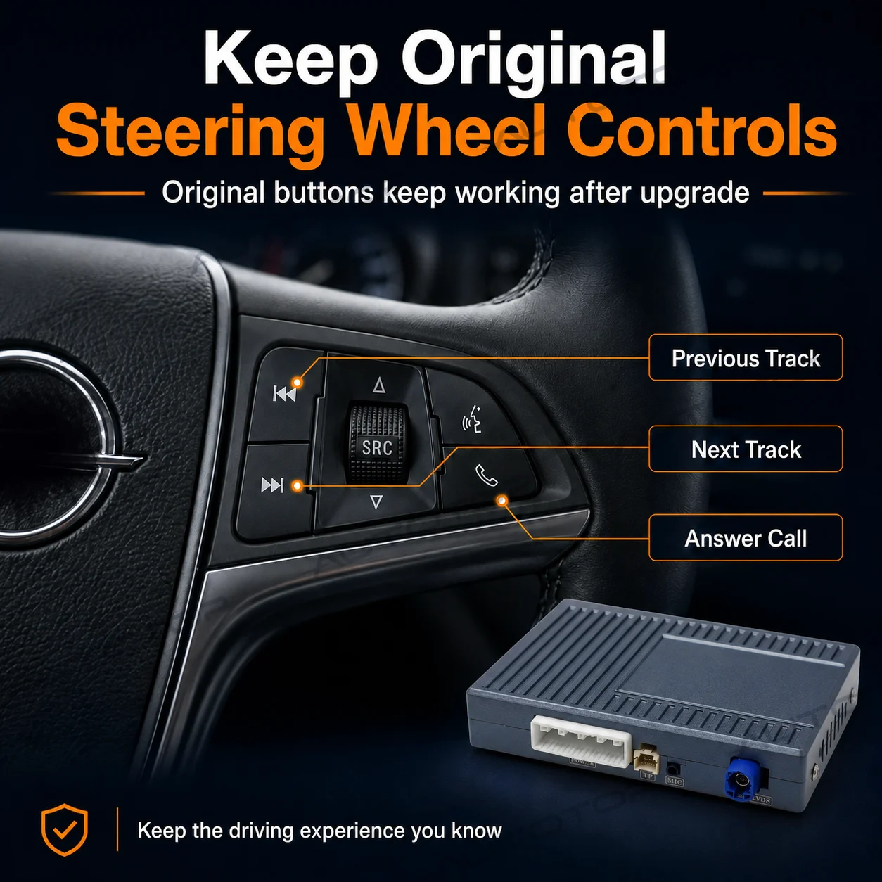 Kit de Actualización Inalámbrico Autotop Carplay Android Auto para Opel Vauxhall GM Insignia Astra J Corsa D Mokka Zafira B Zafira Tourer Meriva B Antara 2009-2017 Cd500 Cd600 Navi600 Navi650 Navi900 Navi950 DVD800 Interfaz OEM sin Pantalla Táctil Módulo Airplay para Coche 6