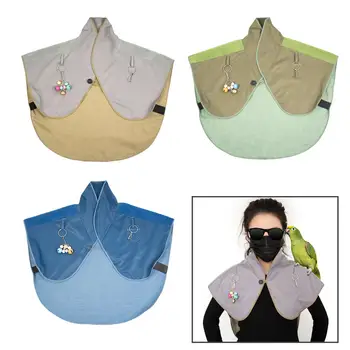 Parrot Anti Scratch Shoulder Protector Wear Resistant Bird Diaper Poop Cover for Small Medium Parrots Macaws Conures Parakeets 1