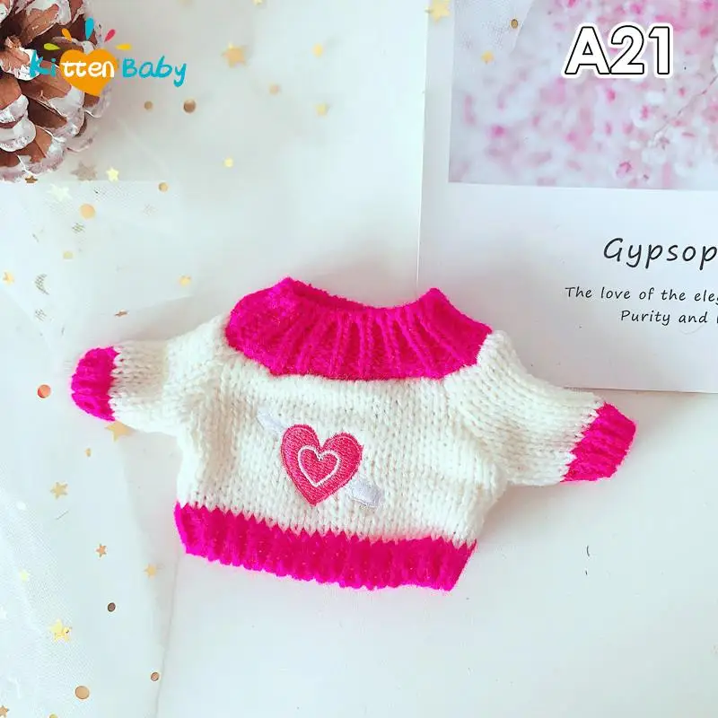 Doll Clothes 1PC For 20cm Idol Dolls Accessories Plush Sweater Stuffed Toy Outfit For Korea Kpop EXO