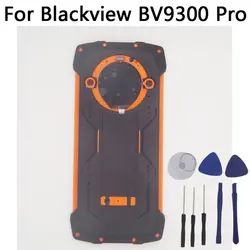 Enhanced Blackview BV9300 Pro Battery Back Cover with LCD Secondary Screen Touch (Orange)