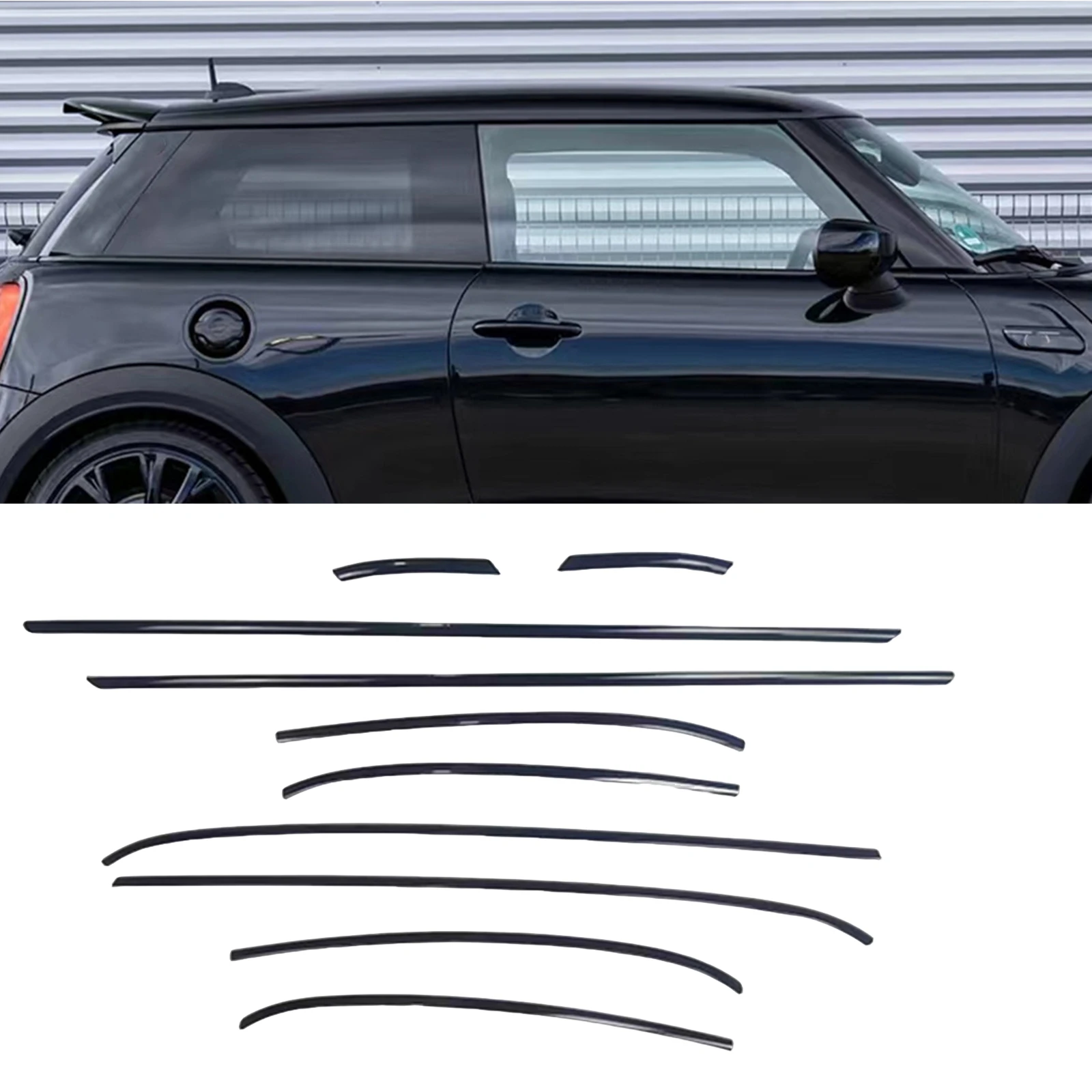 

Car Window Weatherstrip Seal Belt Trim Sealing Strip For Mini Cooper S F55 F56 F57 2014-2021