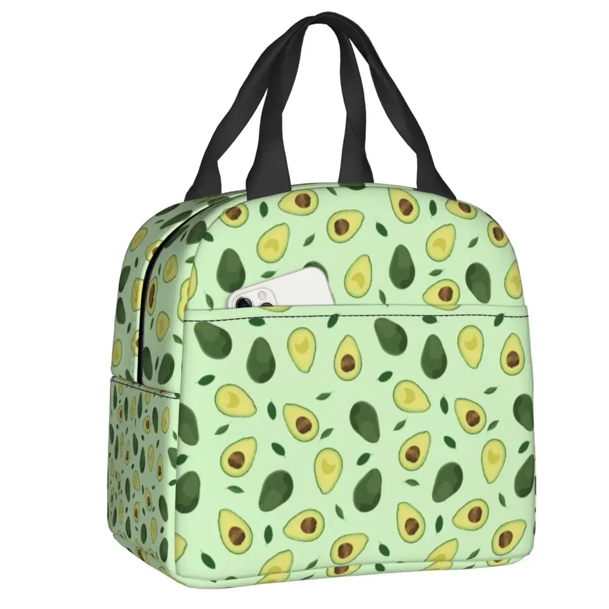 

Custom Cute Avocado Lunch Bag Women Thermal Cooler Insulated Lunch Boxes for Children School