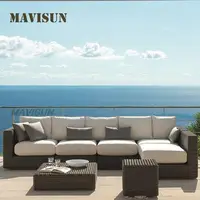 Latest Modern Couch For Three People Single Sofa With Coffee Table Patio Lounge Chairs  Courtyard Garden Furniture Combination