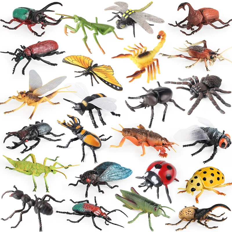 تمثال نموذج حيوانات للحشرات من Oenux ، شخصيات عمل تعليمية ، فراشة ، نملة ، يعسوب ، عنكبوت ، نحلة ، فرس البحر ، عقرب ، هدية لعبة للأطفال