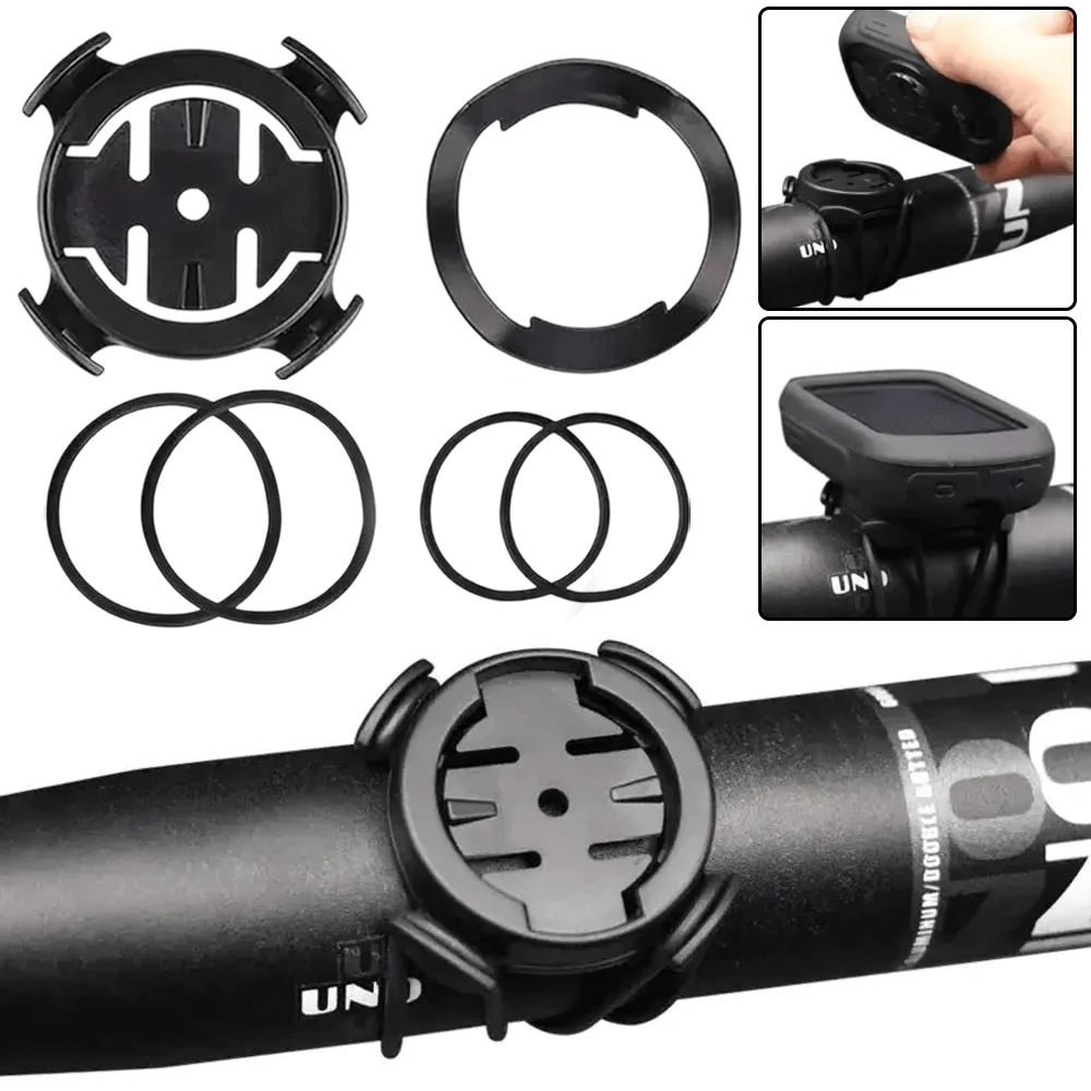 Bike Handlebar Computer Mount Adjustable Speedometer Holder Quick Install Stopwatch Bracket for Road and Mountain Cycling