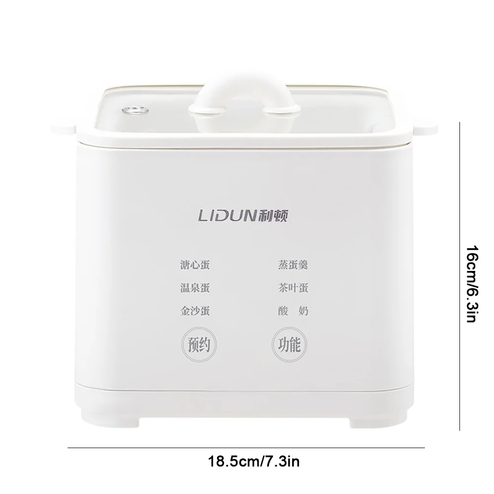 220V Smart Egg Cooker 300W Automatic Steamer Automatic Steamed Boil Breakfast Machine Reservation Soft Boiled Eggs Cooker 6