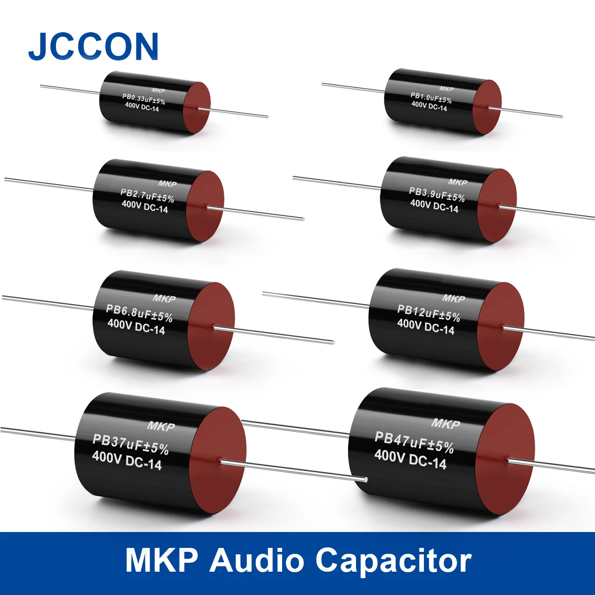 2pcs mkp série audiophile freqüência divisor de áudio dividido capacitor 400v 0.1uf 47uf alto