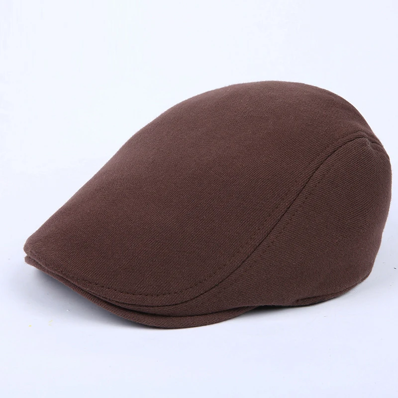 Unisex Women Mens Cotton Beret Cap Newsboy Flat Winter Warm Peaked Cap Hat British Western Style Classic Vintage Beret newsboy beret cap