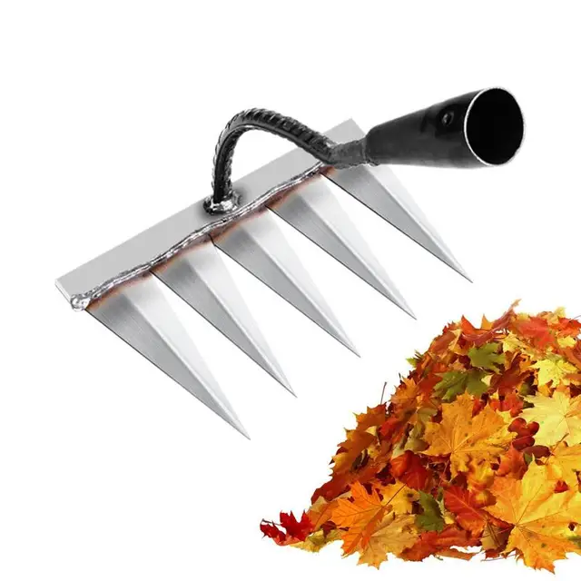 7/6/5/4 Fog Detcher Rake Metal Lawn Gyomnövény Gerincű Szerszám Gereblye Detatch Fű Kertész Kézi Termelők Gyomlálására - Image 5