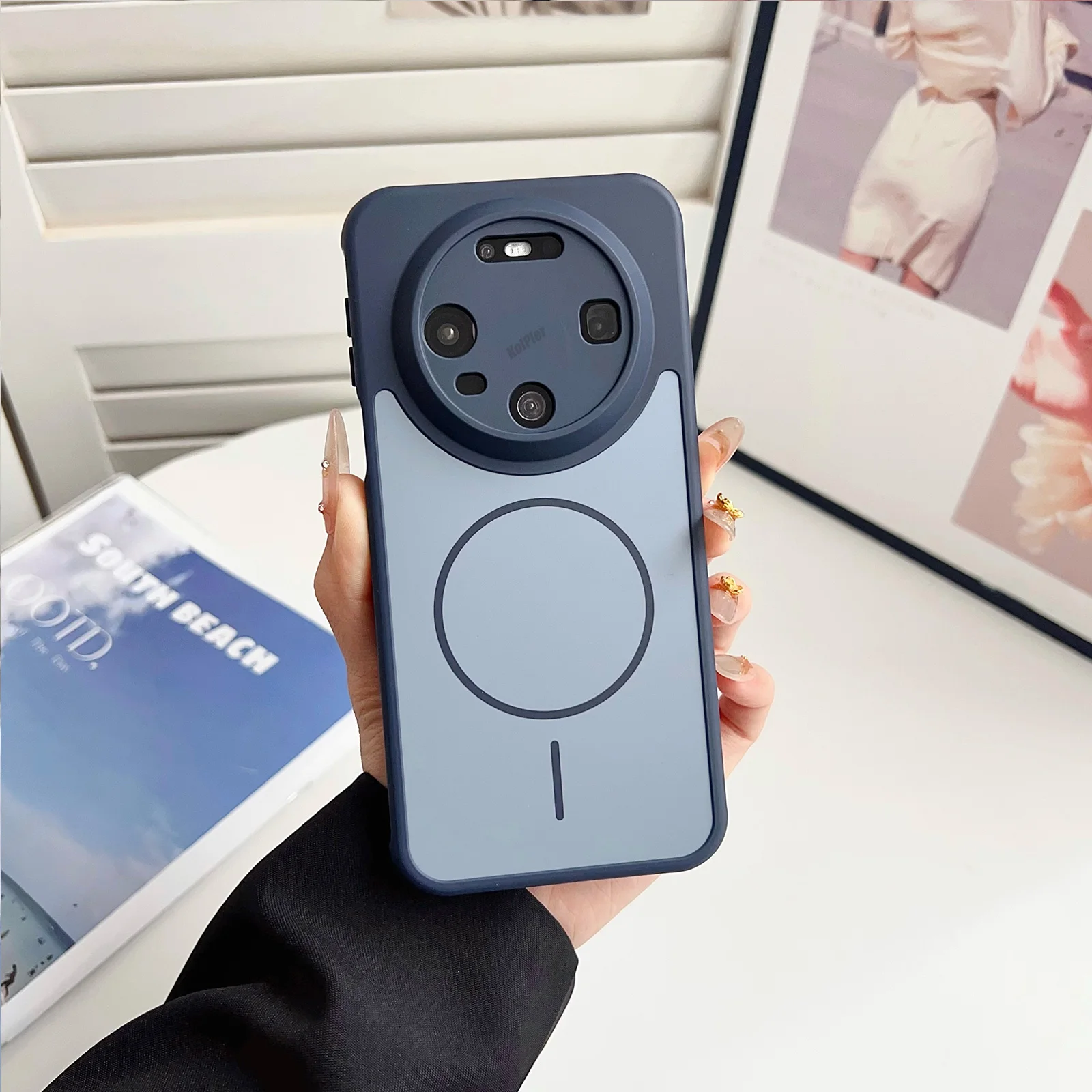Enhanced Heat Dissipation Silicone Phone Case with Magnetic Wireless Charging and Shockproof Soft Cover