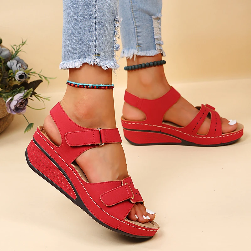 New Sandals Shoes Women Soft Women's Sandals Slip On Open Toe Walking Shoes Slipper Party Footwear Female Zapatillas Muje