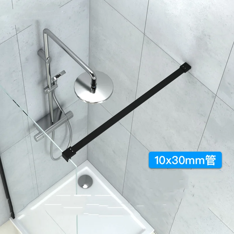 Screen glass shower room bathroom 304 stainless steel t-clip straight plane pull rod anti swing pull support rod(YZH02A)
