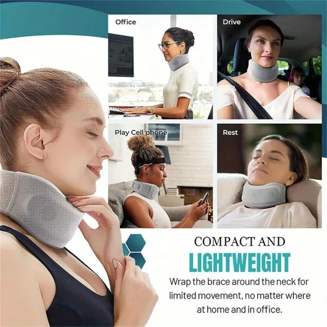 Adjustable Neck Support Brace / Cervical Collar - for Pain Relief, Posture Correction, Comfort & Recovery for men or women 2