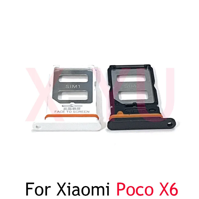 

For Xiaomi Poco X6 Pro SIM Card Tray Slot Holder Adapter Socket Single Dual Reader Socket