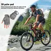 Fingerless Work Gloves Adjustable Wrist Gym Gloves Anti Slip Reinforced Palm Hand Out Mittens For Hunting Cycling Climbing 3