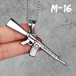 Stylish Men's Punk Hip Hop Necklace Pendant - Stainless Steel Jewelry Gift - 60cm (N329 - M - 16)