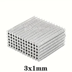 Compact Round Mini Magnet for Office and Refrigerator Use (200pcs 3x1mm)