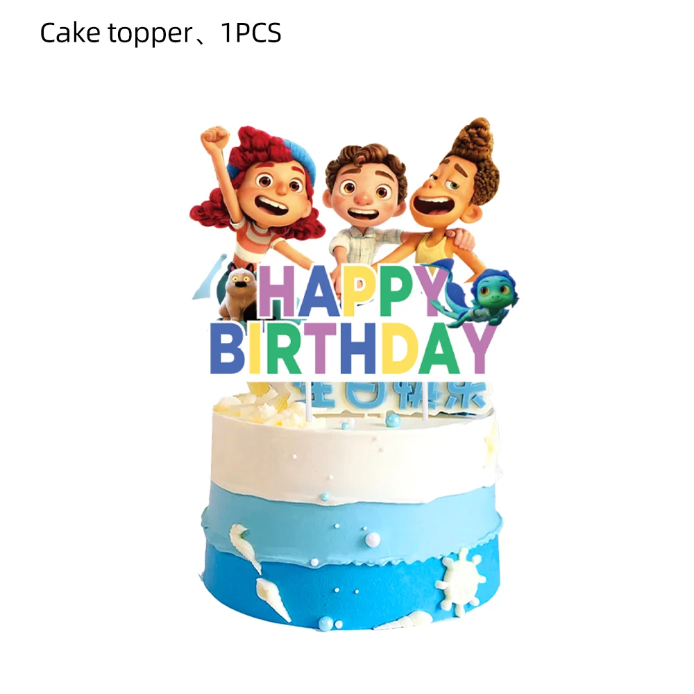 Luca Birthday Party Decoration Disney Luca Cake Topper Kit Party