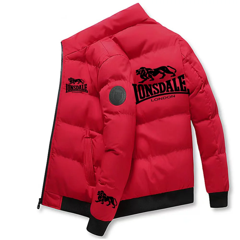 Stand Collar Coats Autumn Jacket Men Cotton Padded Korean Fashion Streetwear Casual Clothing