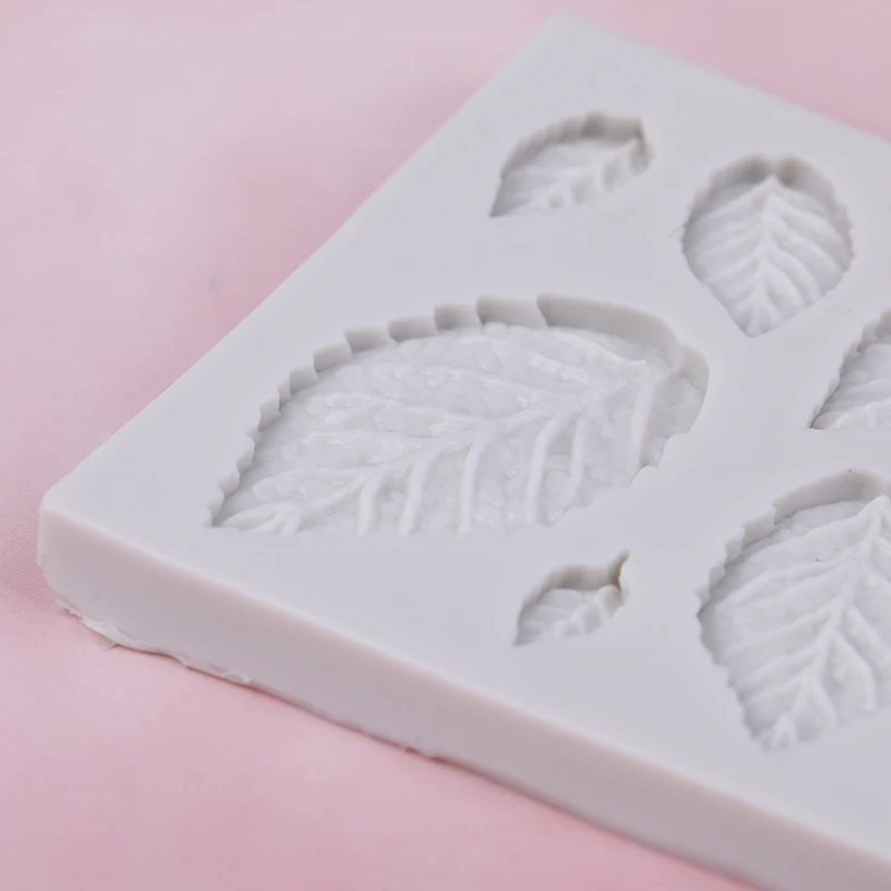 1pc Rose Leaves Silicone Soap Mold Kitchen Accessories Cake Mold Cookies Cake Tools