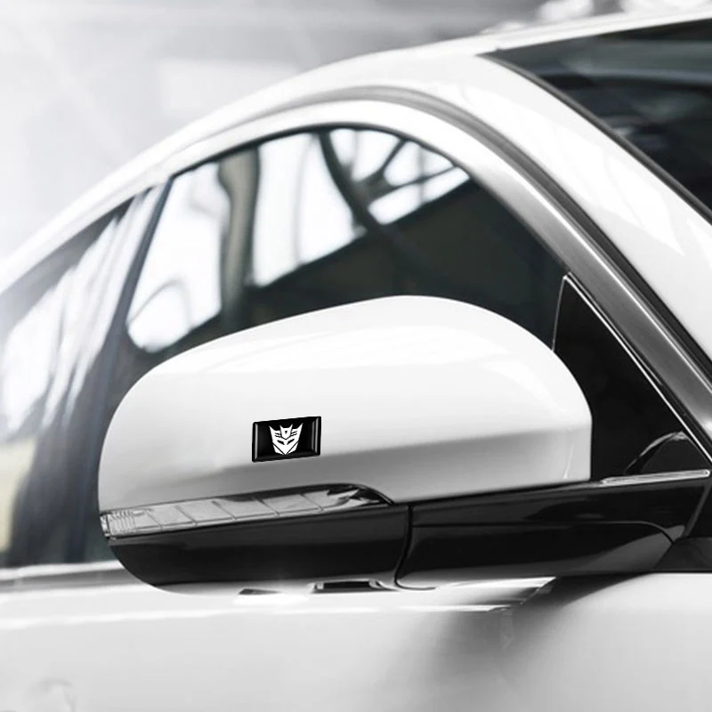 10Pcs 3D Epoxy Car Interior Stickers Transformers Autobot Optimus Prime Badge Logo Emblem Decalcomanie Decorative Accessori