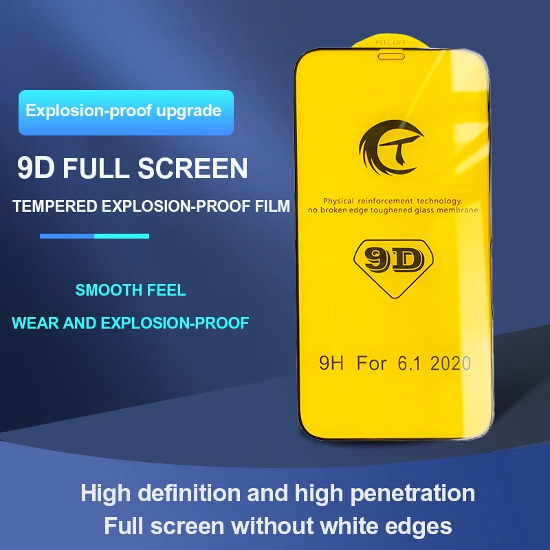 5PCS 9D Screen Protector For IPhone 15 14 13 12 11 Pro Protective For IPhone X XR XS Max 6 6s 7 8 Plus Tempered Glass_voghion.com