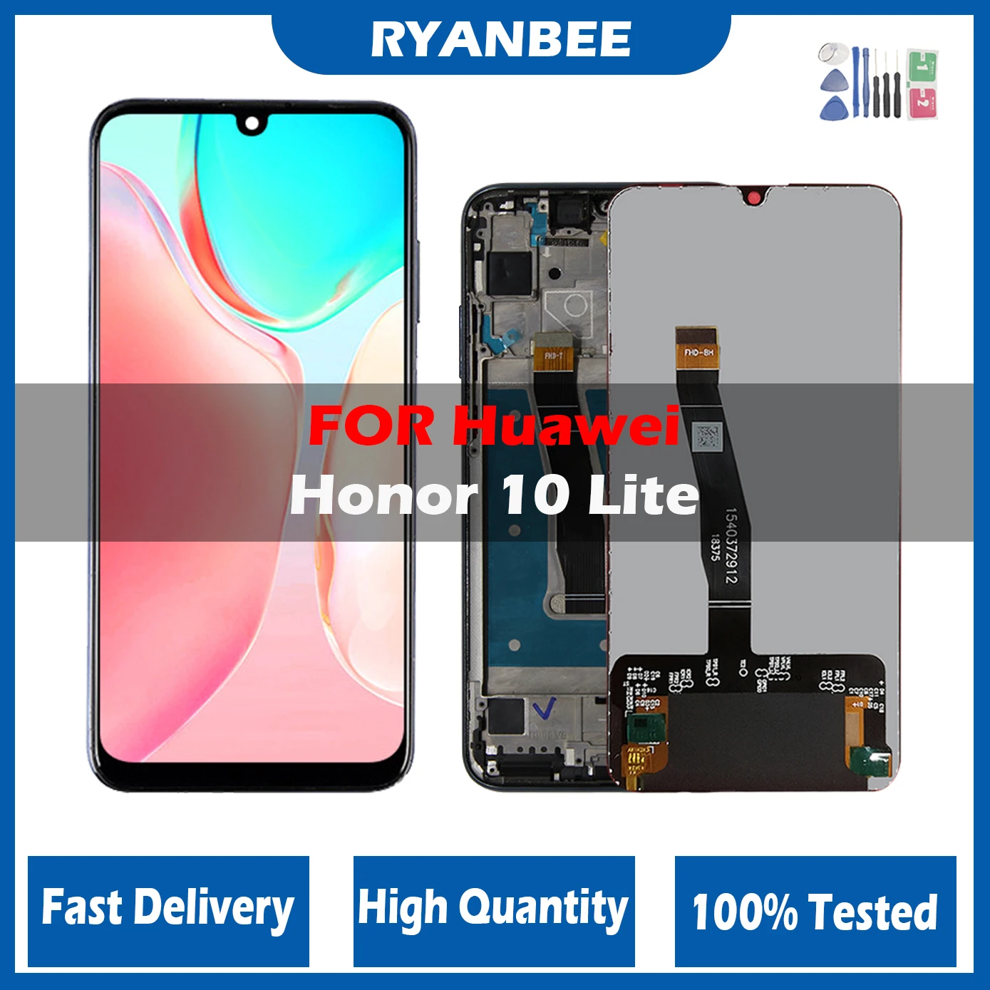 

100% Tested New For Huawei Honor 10 Lite Display Touch Screen with Frame Screen Display For honor 10i Lcd HRY-LX1 HRY-LX2