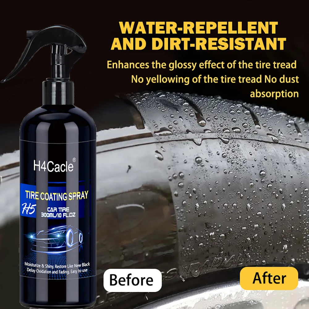 Tire Blackening Coating Wax Car Tire Shine Coatings Long Lasting Tyre High Gloss Car Auto Refurbishing Agent Cleaner Coatin