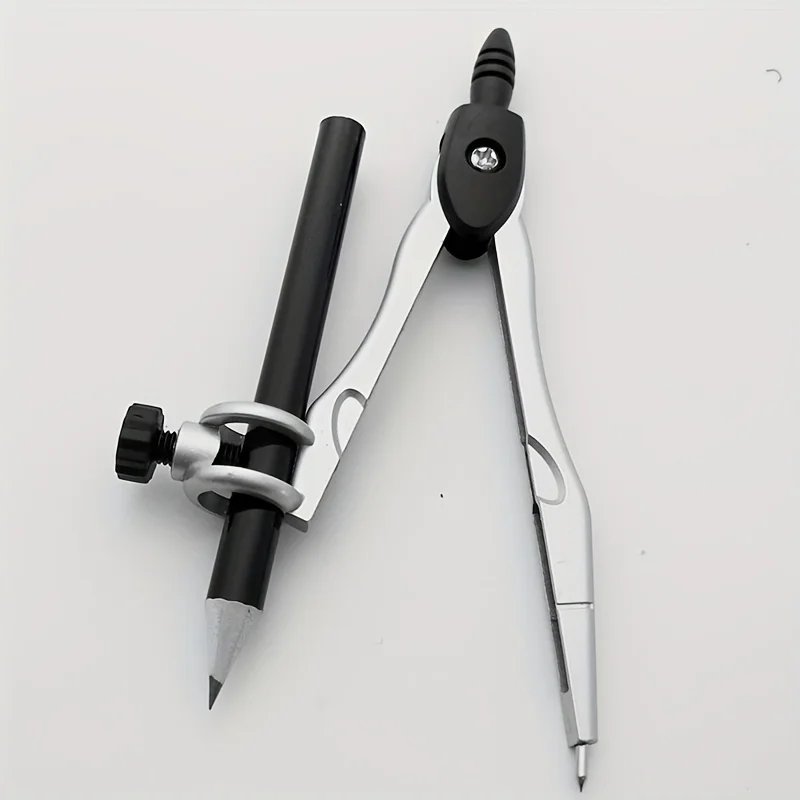 Professional Compass Metal Compass with Pencil and Storage Bag for Geometry, Precision
