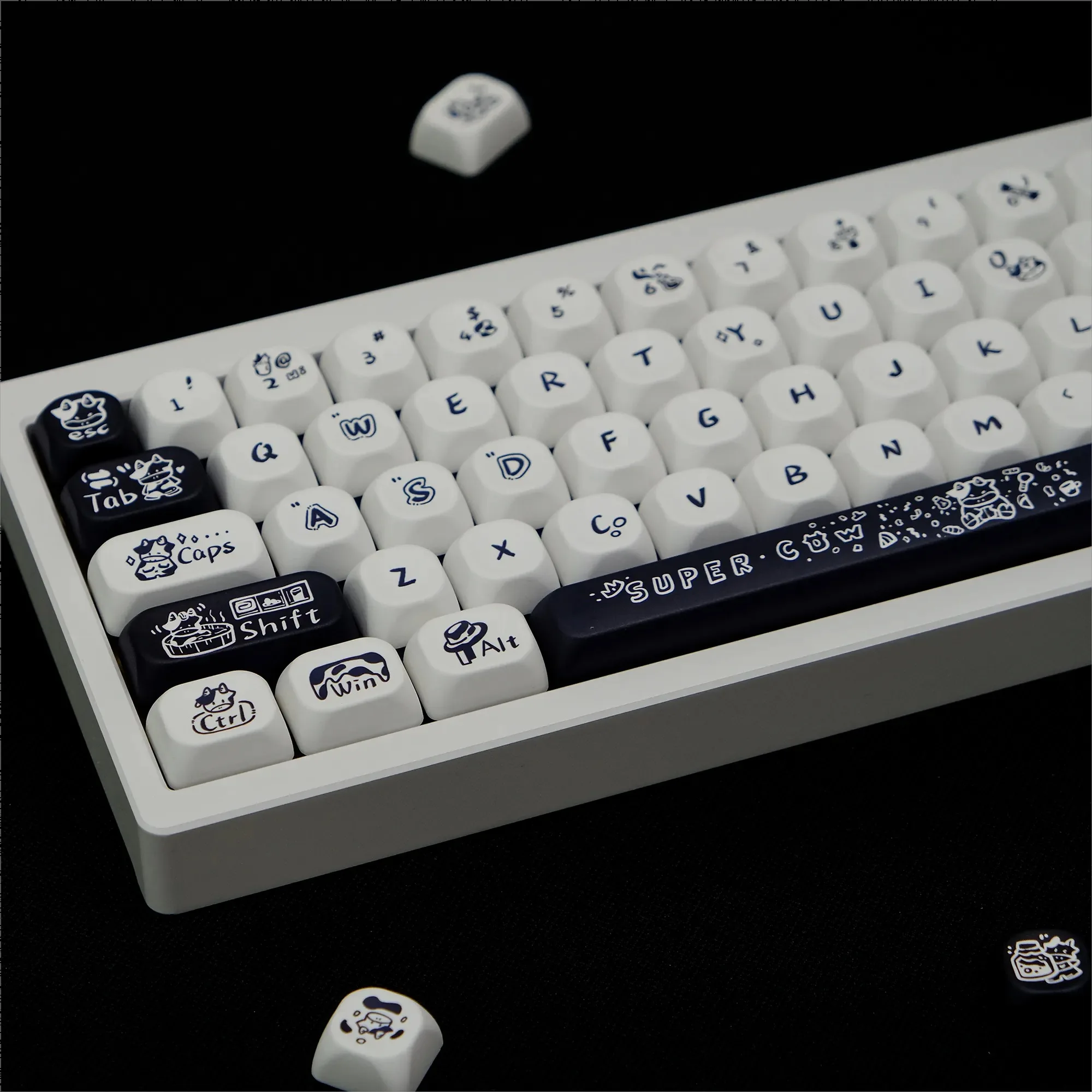 do gato, teclado mecânico, interruptor cereja 64,