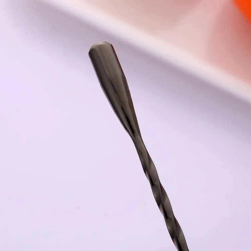 Mixing Stainless Steel Bar Accessories Kitchen Supplies Teadrop Spoon Bartender Tools Cocktail Spoons