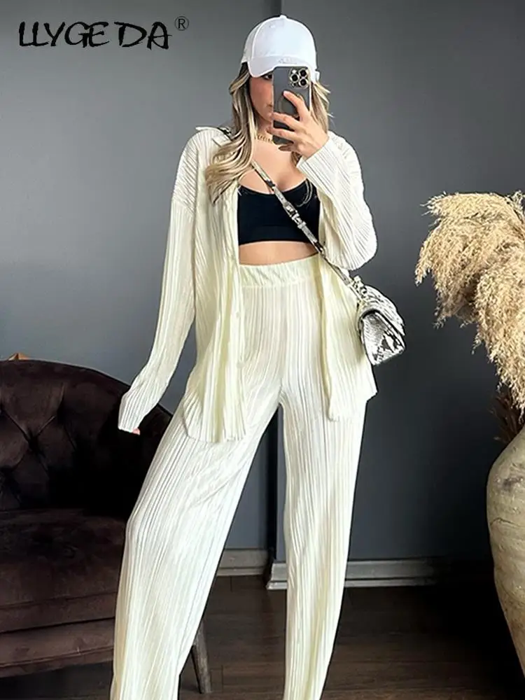 2 delige set dames broek en top