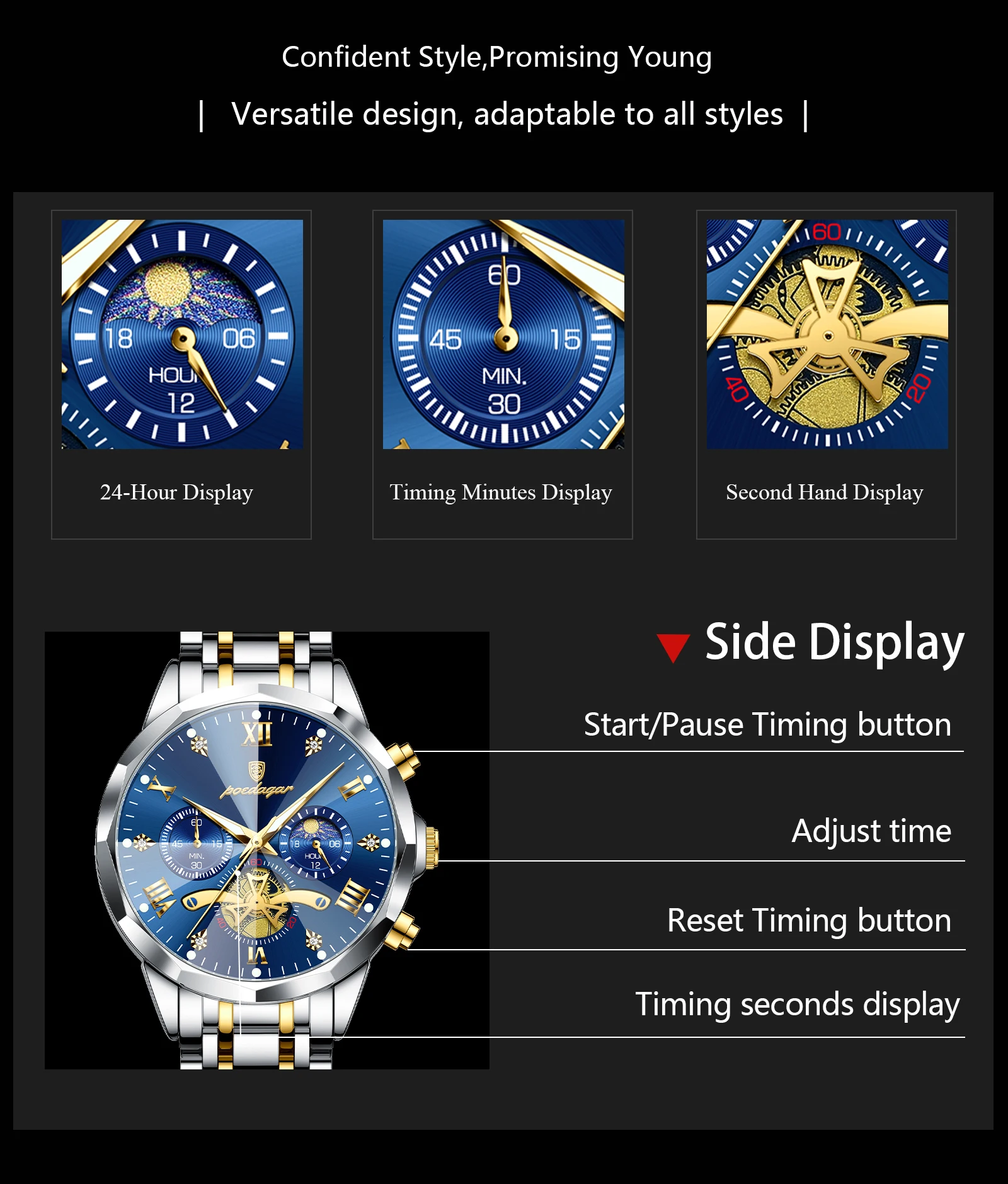 POEDAGAR Watch Detail 7