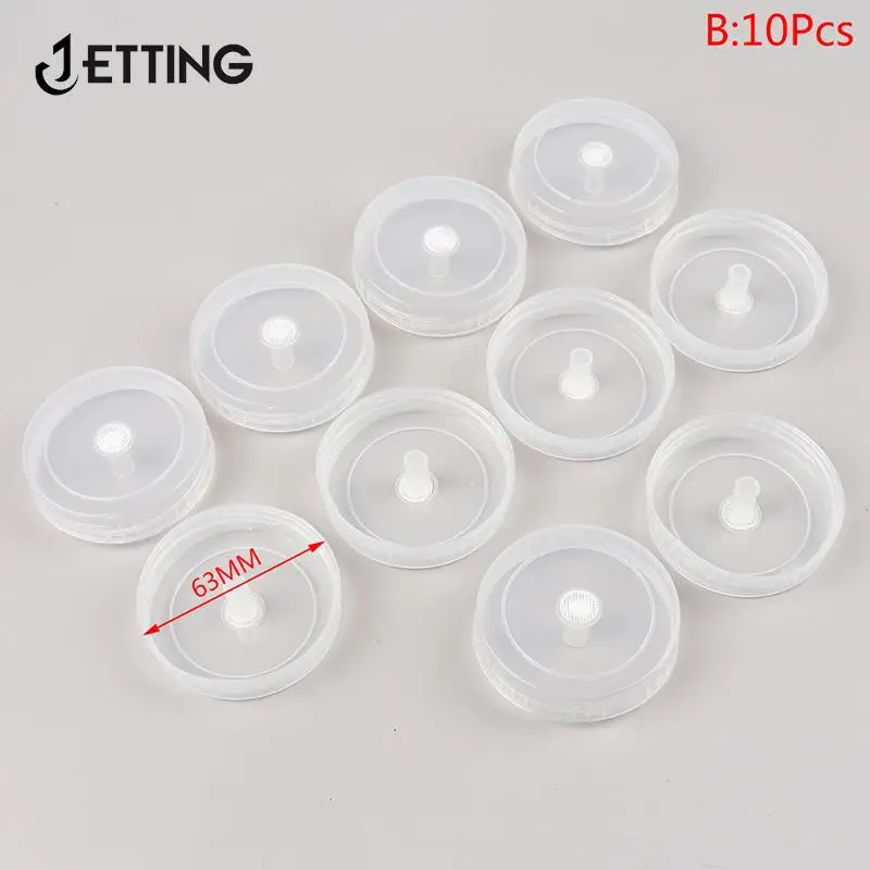 10Pcs Plants Plastic Jars Tissue Culture Bottle Cap Resistant Fungus Bottle Breathable Cover Plastic Caps