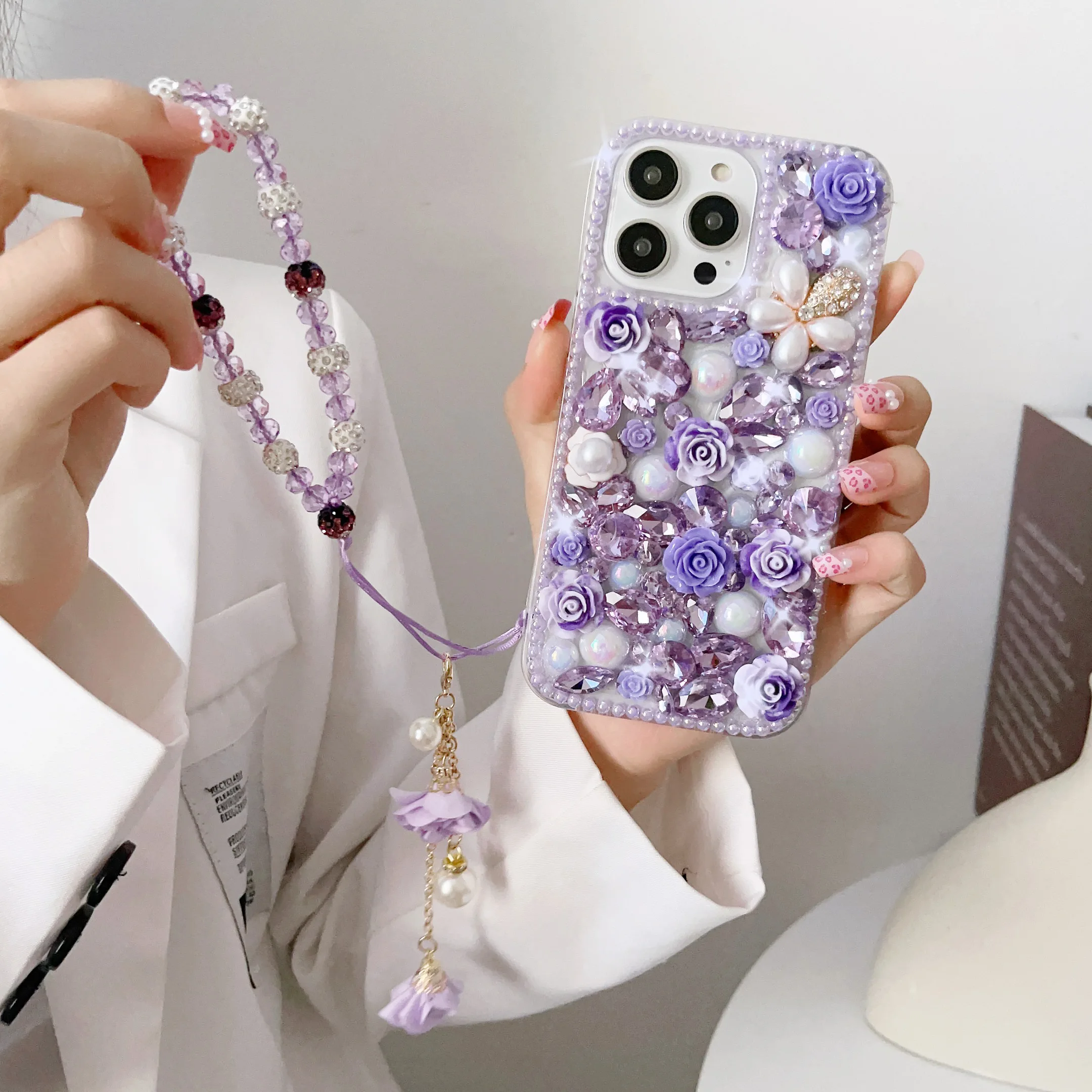 purple with chain
