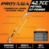 90-180 Degree 42.7cc Head Adjustable Pole Chainsaw for Tree Trimming with 12 inch Cutting Bar Chain 43-inch Extension 2