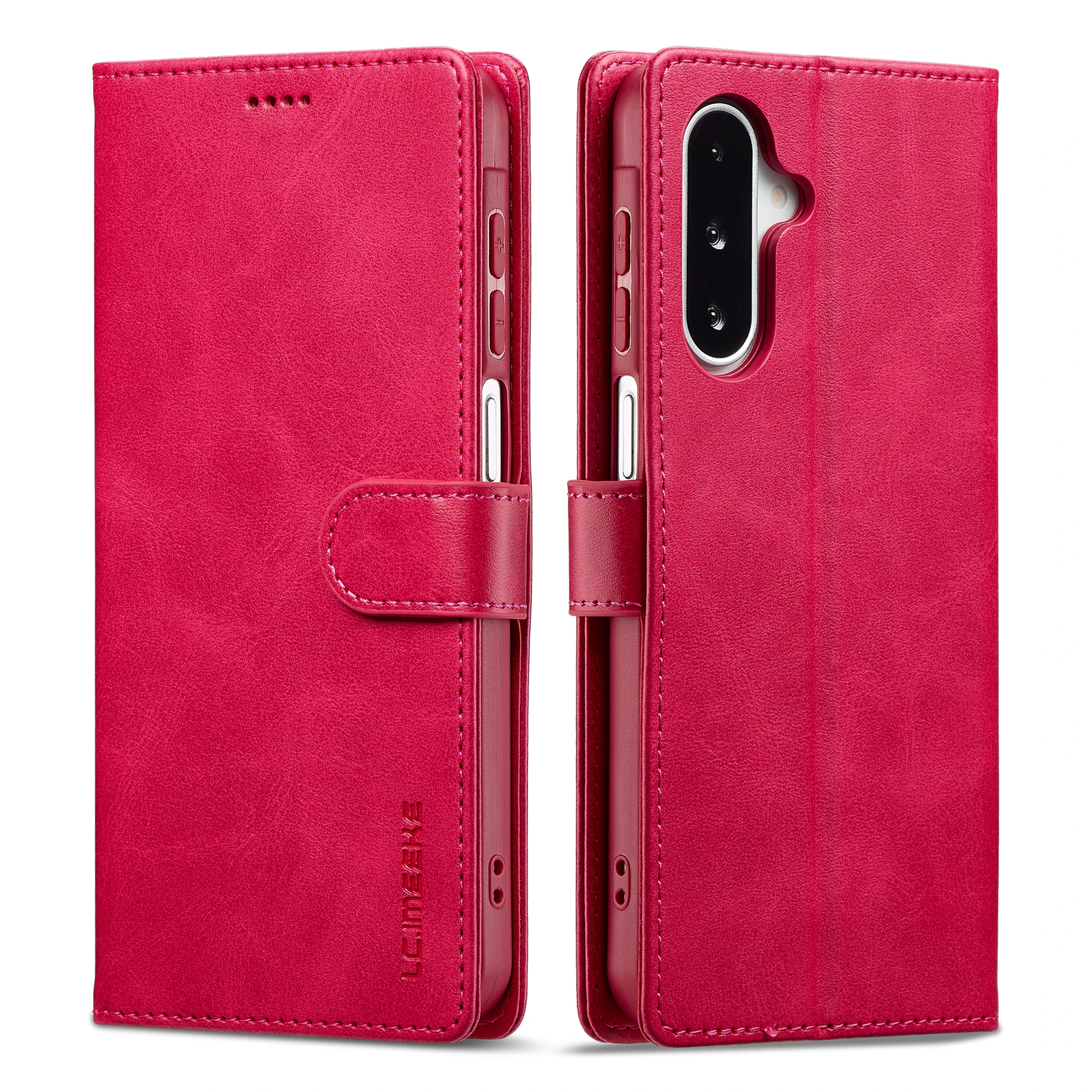 Luxury PU Leather Wallet Stand Case with Magnetic Buckle - Shockproof and Protective Full Cover Flip Holster