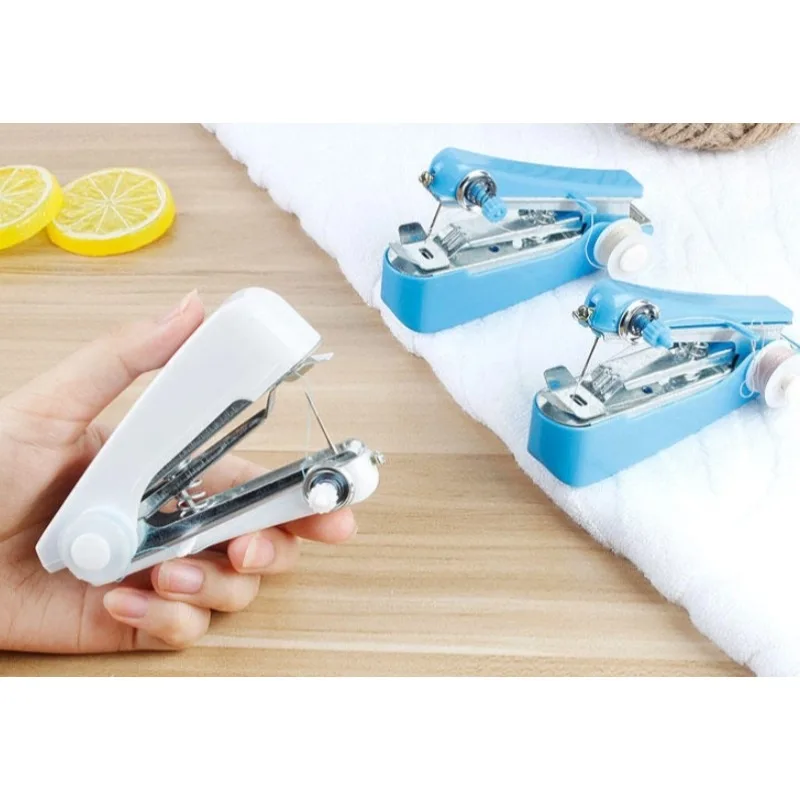 Home handheld portable mini manual sewing machine handheld pocket outdoor travel small sewing machine 3