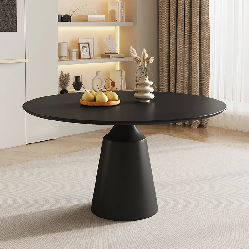 

Italiano Designer Dining Table Circular Unusual Onement Leisure Dining Table Waterproof Balcony Cheap Mesa Comedor Furnitures