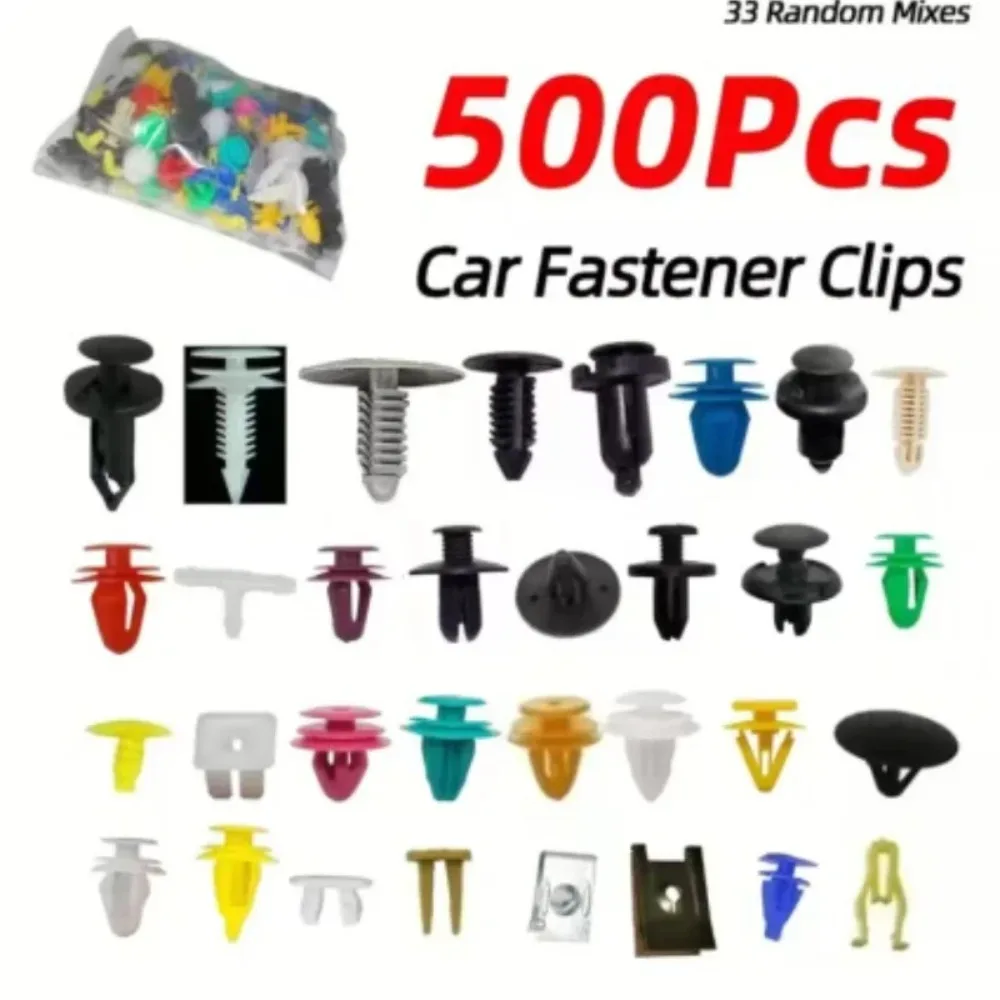 500/200/100Pcs 30 Kinds Universal Mixed Auto Fastener Car Bumper Clips thumbnail 1