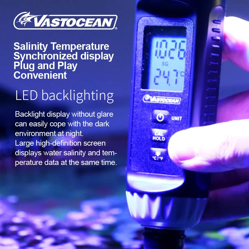 Seawater Aquarium Electronic Salinometer Measuring Instrument Digital Display High-precision Specific Gravity Meter