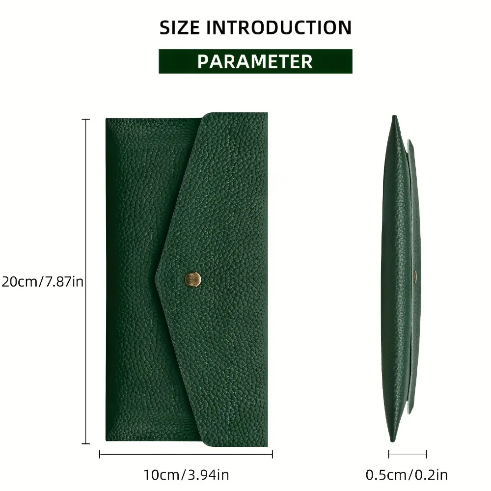 Classic Unisex Long Wallet – Large Capacity Minimalist Cash Holder with Coin Pocket