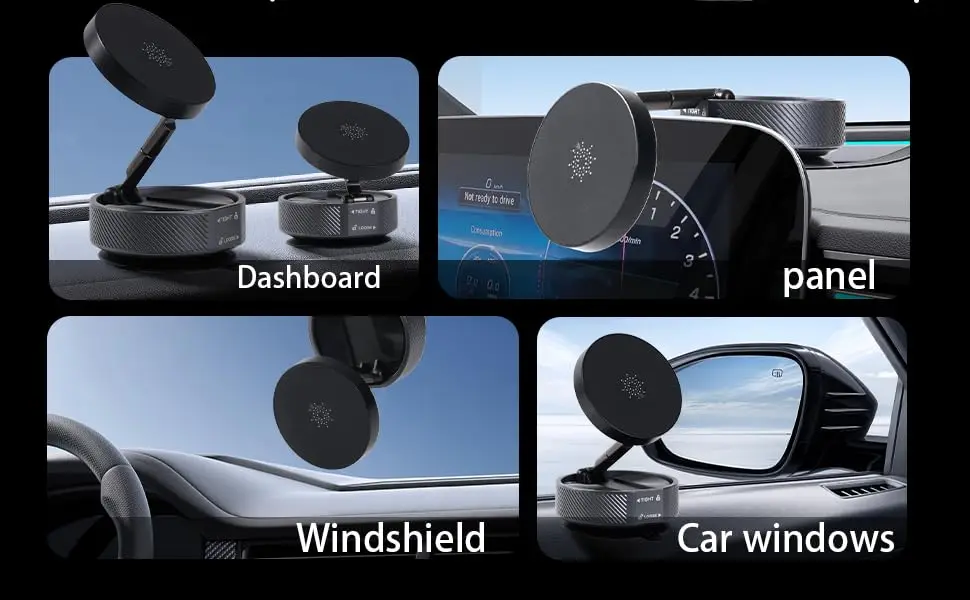vacuum magnetic phone stand car cell phone holder magnetic car phone holder phone stand for car
